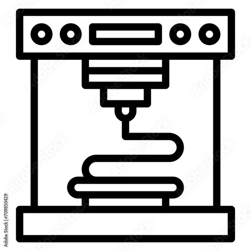 3d Printer icon vector image. Can be used for Printing.