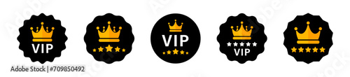 VIP vector icons. Vip icon set. Premium and Luxury symbols.