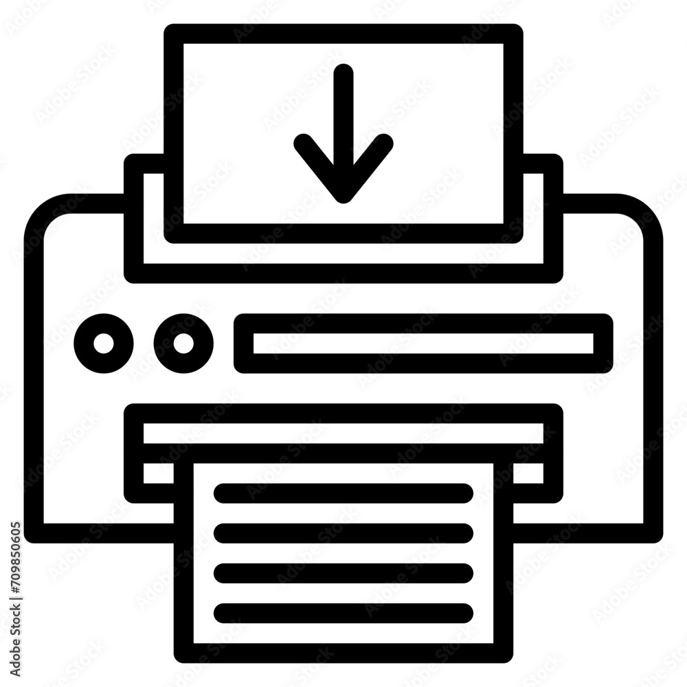 Send To Printer icon vector image. Can be used for Printing. Send To Printer icon vector image. Can be used for Printing.