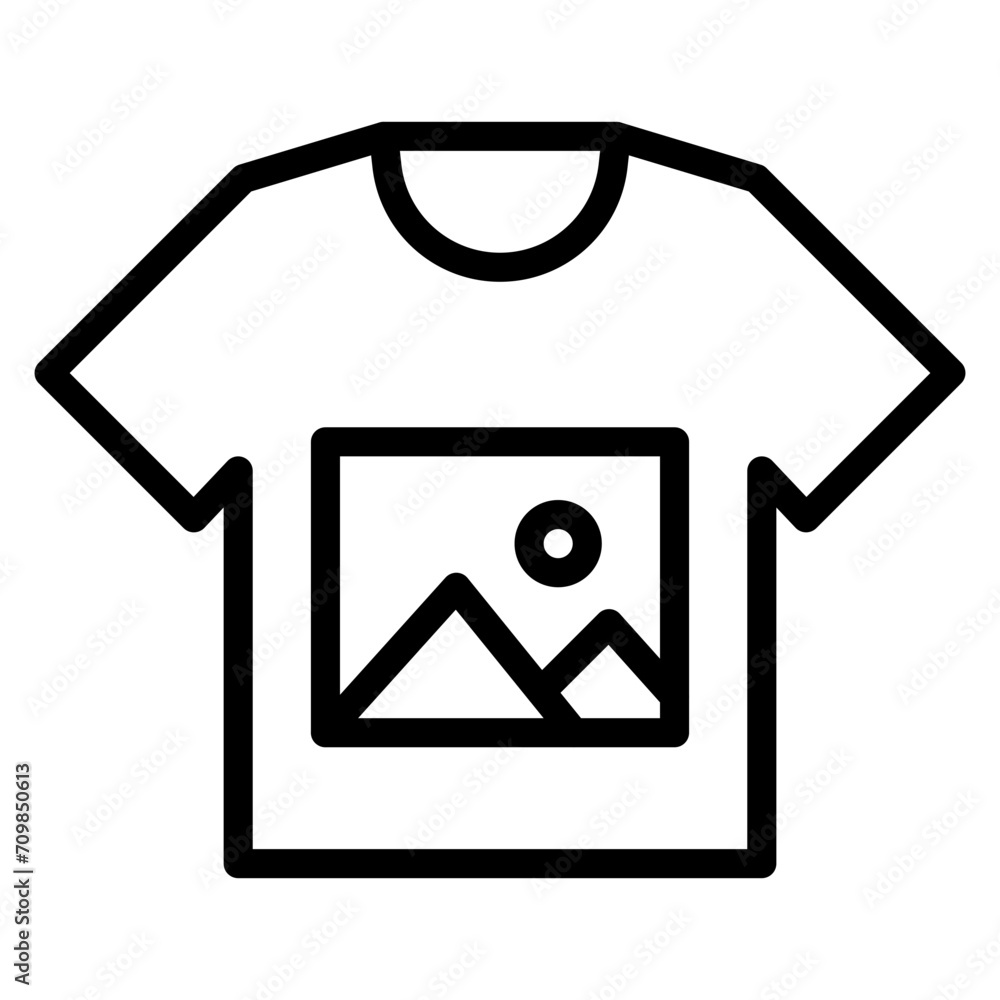Shirt Print icon vector image. Can be used for Printing. Shirt Print icon vector image. Can be used for Printing.
