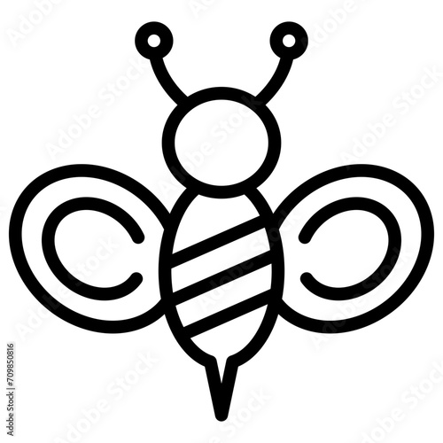 Honeybee icon vector image. Can be used for Carnival.