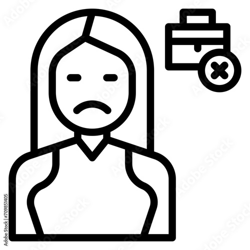 Unemployed icon vector image. Can be used for Homeless.