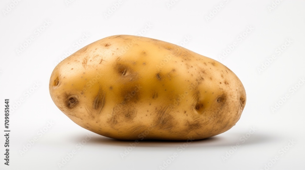 potato isolated on white background. Neural network AI generated art potato isolated on white background. Neural network AI generated art