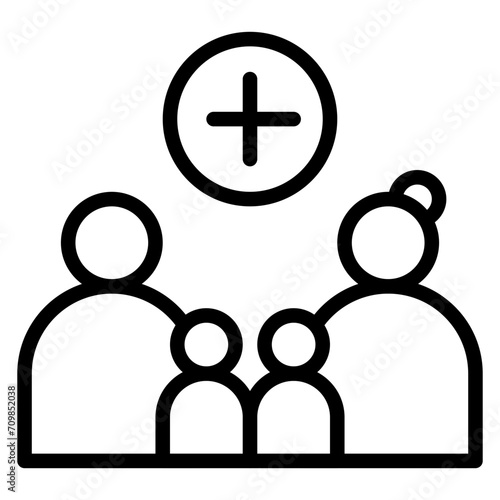 Positive Parenting icon vector image. Can be used for Child Adoption.