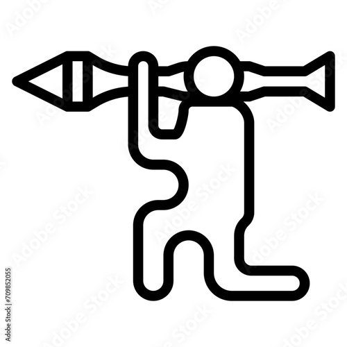 Antitank icon vector image. Can be used for Shooting.