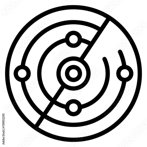 Radar icon vector image. Can be used for Shooting.