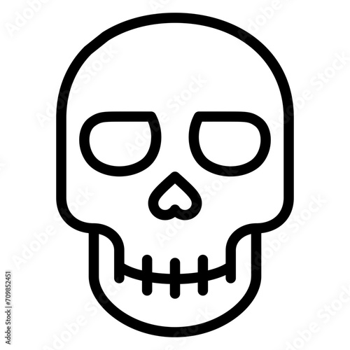 Skull icon vector image. Can be used for Fairytale.