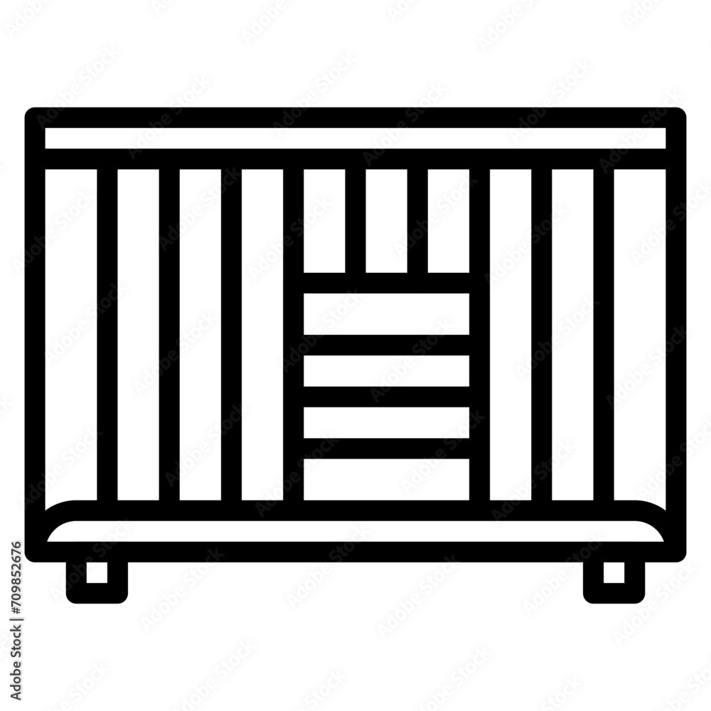 Playpen icon vector image. Can be used for Veterinary. Playpen icon vector image. Can be used for Veterinary.