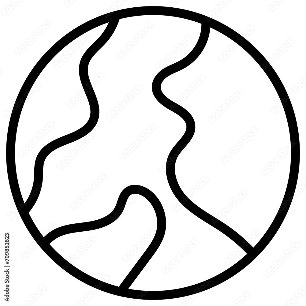 Earth icon vector image. Can be used for Global Warming.