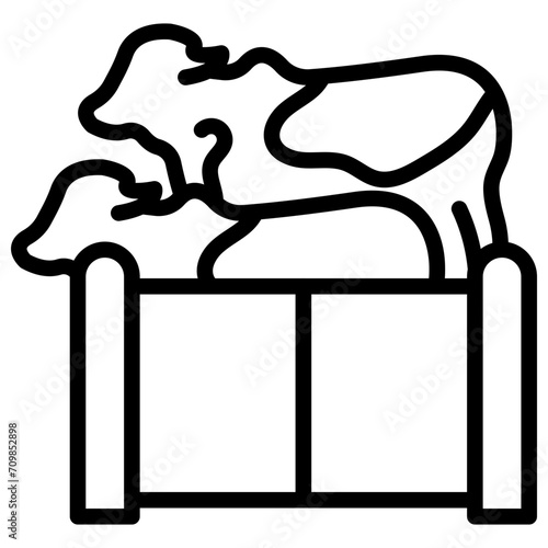 Livestock Farming icon vector image. Can be used for Global Warming.