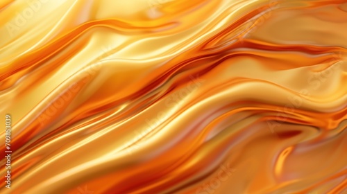 Golden brown neon texture of liquid caramel background banner 