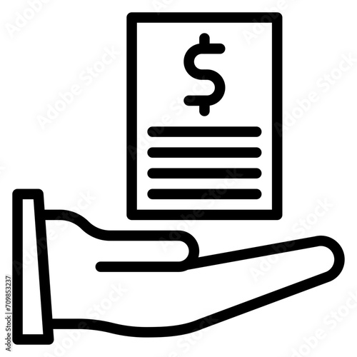 Loan icon vector image. Can be used for Crisis Mangement.