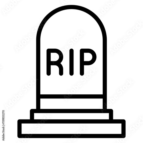 RIP icon vector image. Can be used for Crisis Mangement.