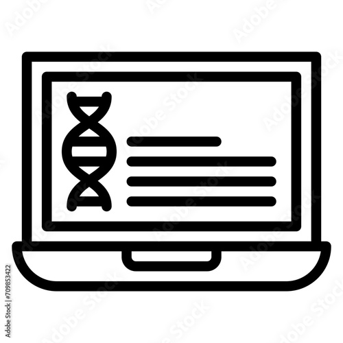 Genetic Data icon vector image. Can be used for Compliance And Regulation.