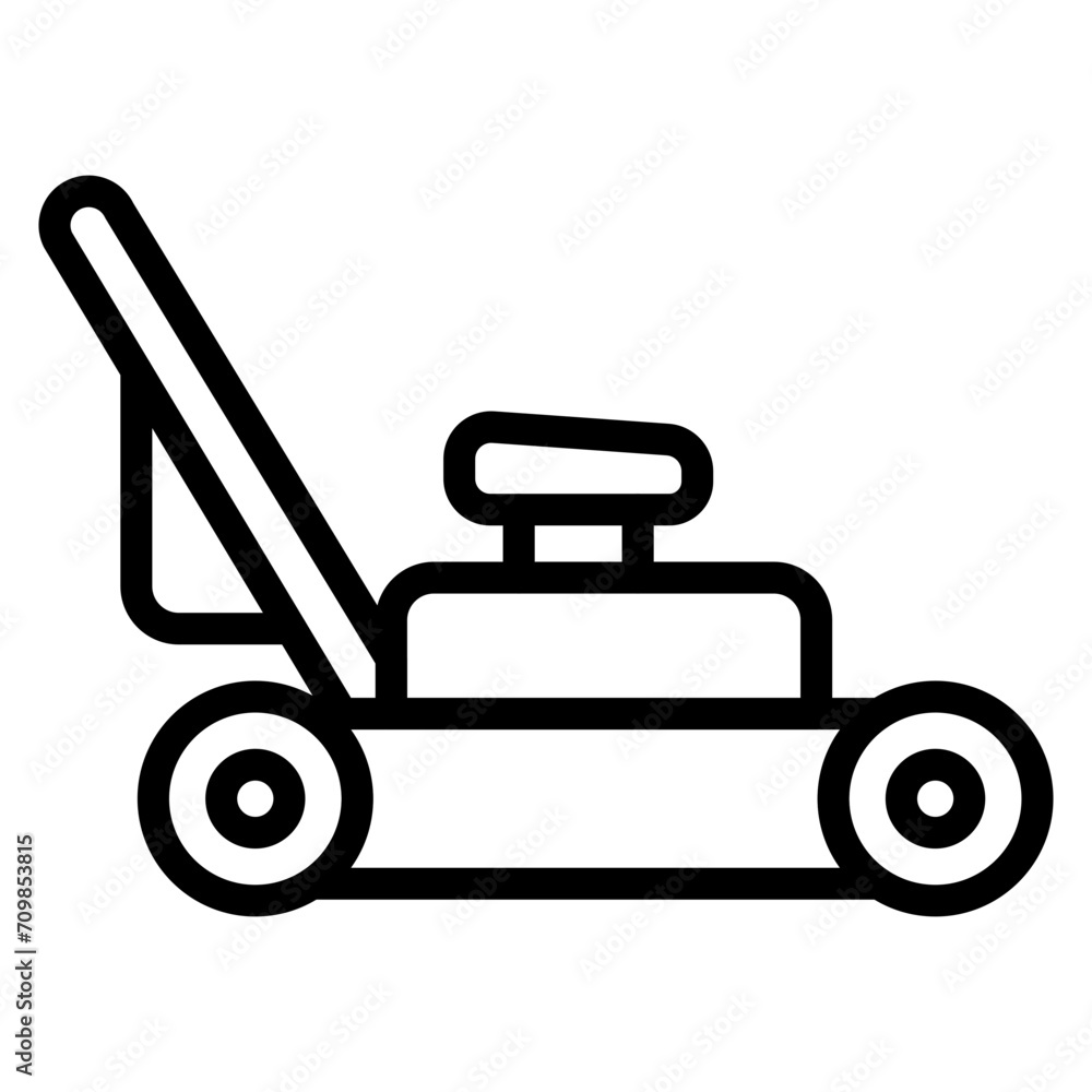 Lawnmover icon vector image. Can be used for Agriculture. Lawnmover icon vector image. Can be used for Agriculture.