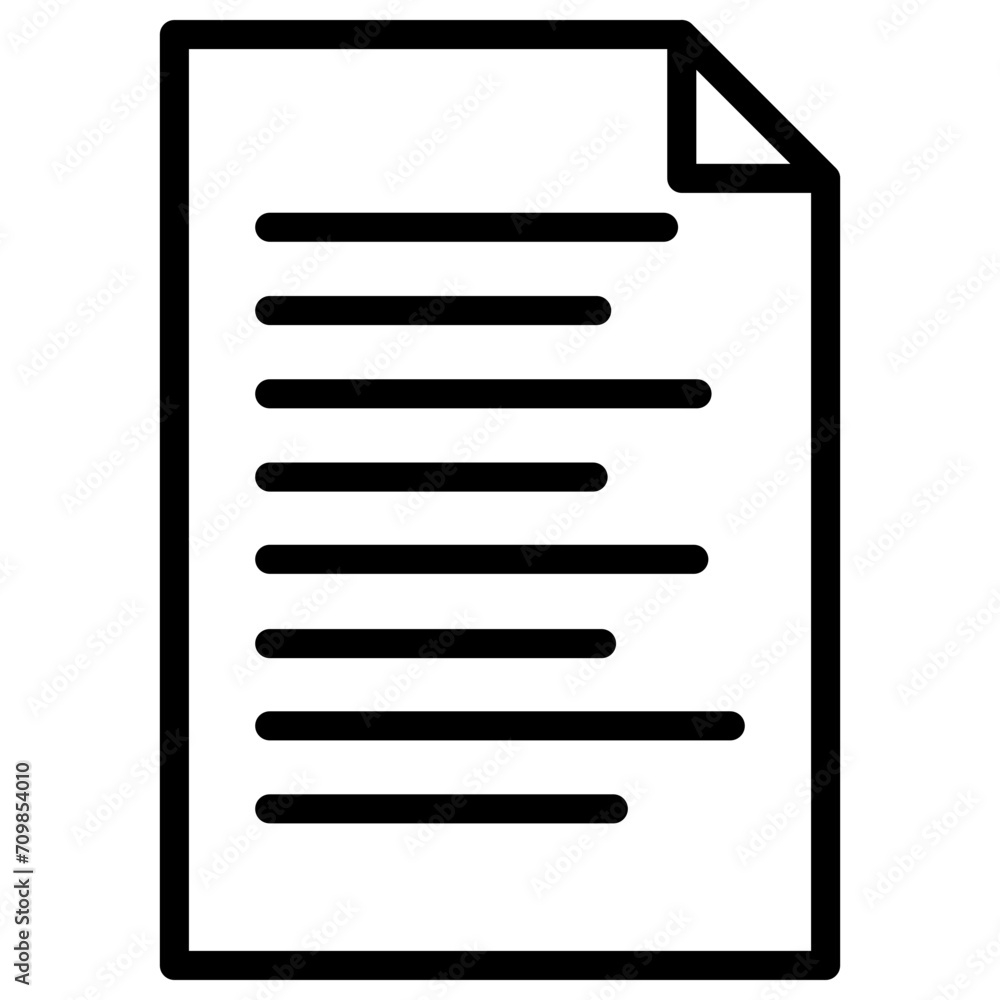 Document icon vector image. Can be used for Documents And Files. Document icon vector image. Can be used for Documents And Files.