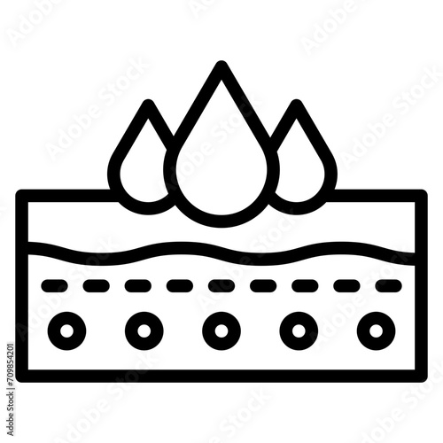 Absorption icon vector image. Can be used for Cosmetology.