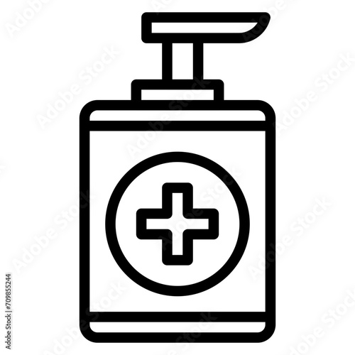 Antiseptic icon vector image. Can be used for Dermatology.