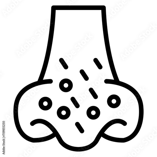 Blackhead icon vector image. Can be used for Dermatology.