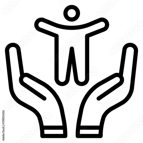 Adult Day Care icon vector image. Can be used for Home Services.