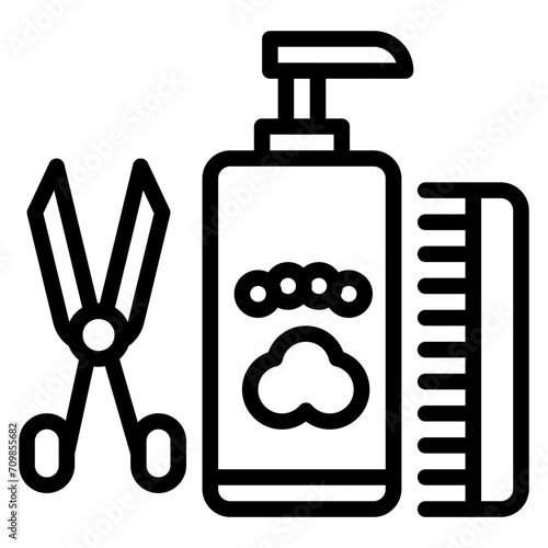 Grooming Assistance icon vector image. Can be used for Home Services.