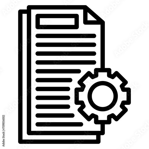 Documents Management icon vector image. Can be used for Human Resource.