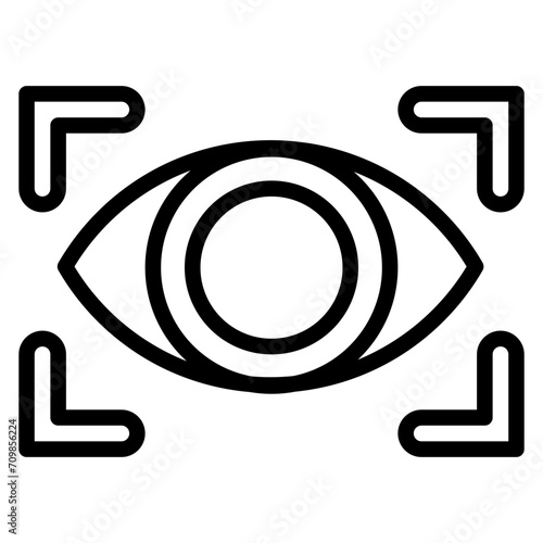 Vision icon vector image. Can be used for Human Resource.