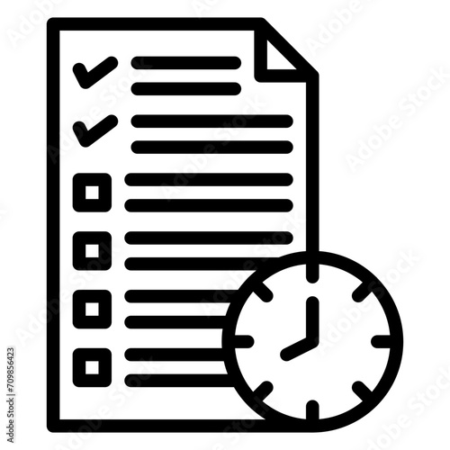 Working Schedule icon vector image. Can be used for Staff Management.