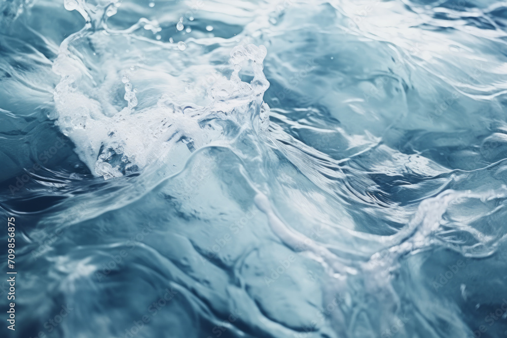 Closeup of water waves
