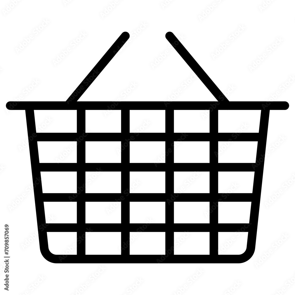 Shopping Basket icon vector image. Can be used for Ecommerce Store. Shopping Basket icon vector image. Can be used for Ecommerce Store.