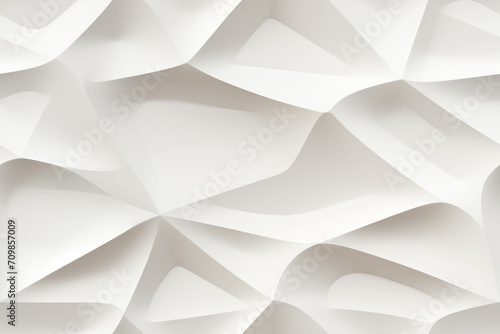 Abstract 3d white background, geometric shapes seamless pattern texture.
