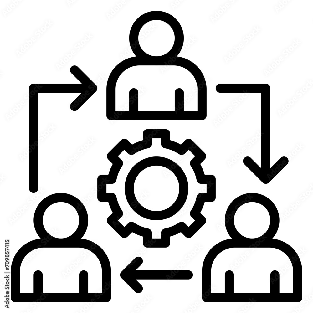 Collaboration icon vector image. Can be used for Teamwork. Collaboration icon vector image. Can be used for Teamwork.