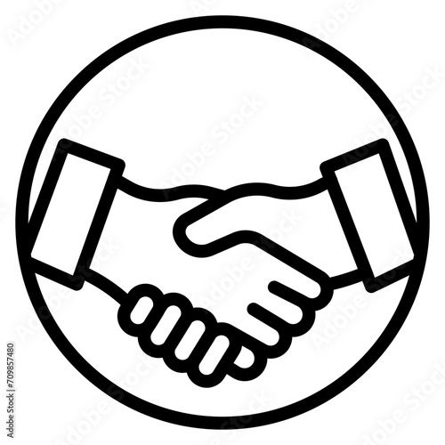 Partnership icon vector image. Can be used for Teamwork.