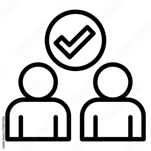Partnership icon vector image. Can be used for Teamwork.