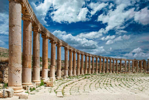 Jerash ancient columns
