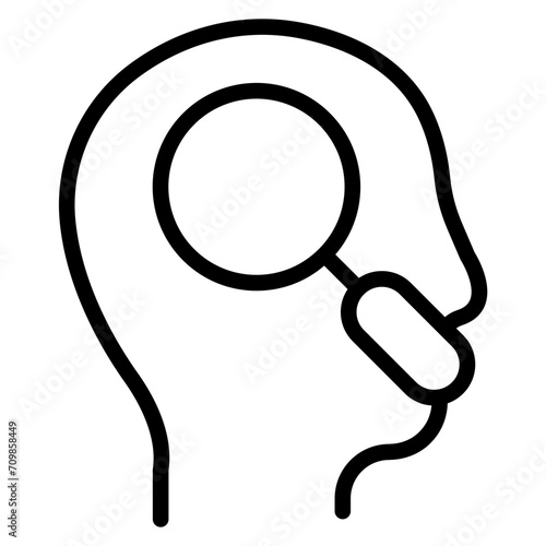 Introspection icon vector image. Can be used for Personal Growth.