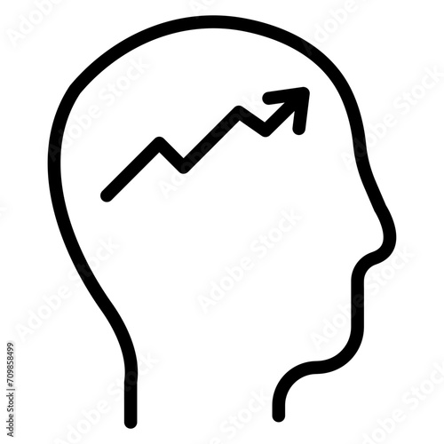 Mindset Shift icon vector image. Can be used for Personal Growth.