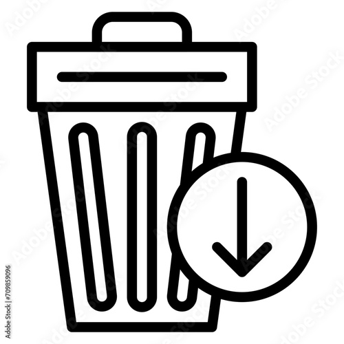 Waste Reduction icon vector image. Can be used for Mass Production.