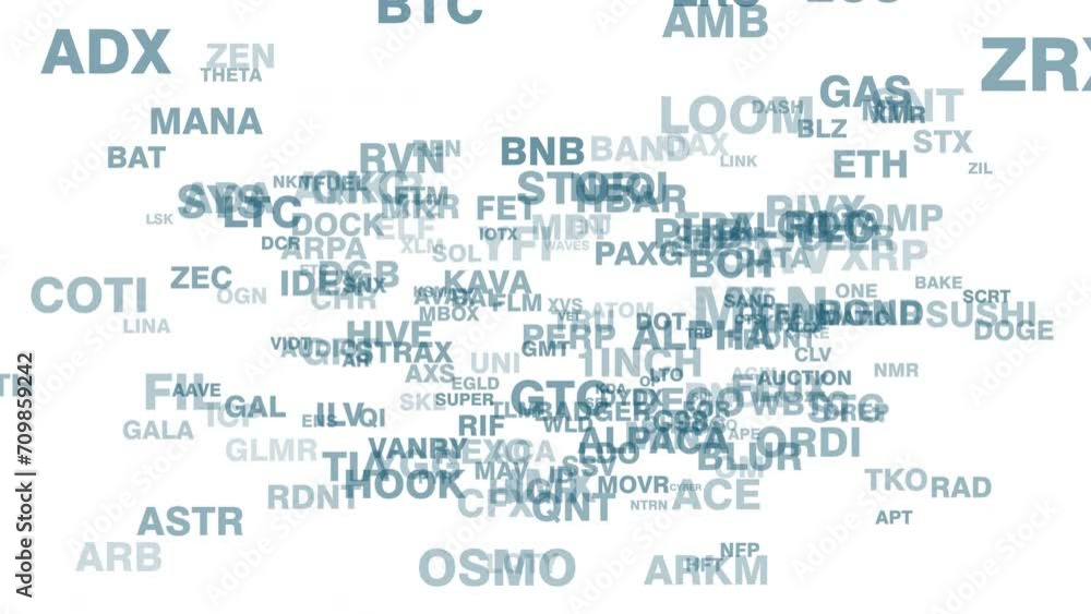 Crypto coins on white background worth going up in digital market, increasing in value, top virtual currency for trader financial investment Crypto coins on white background worth going up in digital market, increasing in value, top virtual currency for trader financial investment