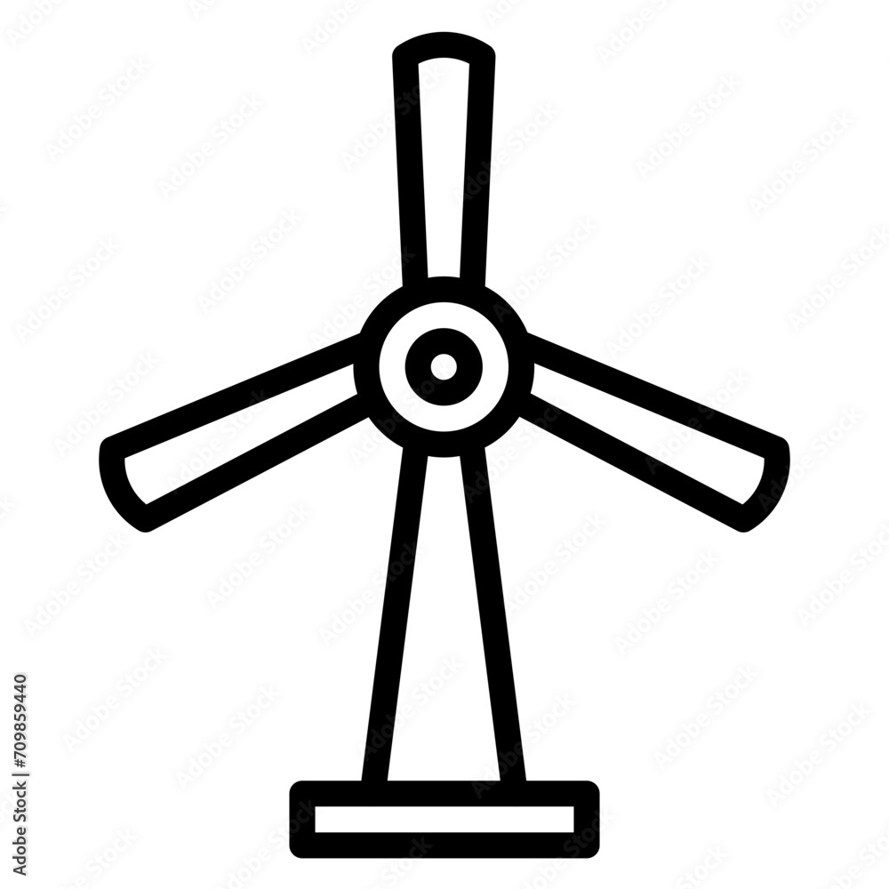 Wind Turbine icon vector image. Can be used for Public Utilities. Wind Turbine icon vector image. Can be used for Public Utilities.