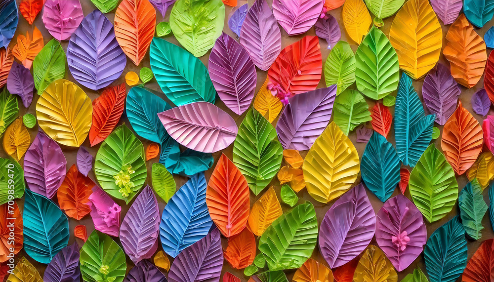 Charming lilac pattern of leaves and branches on a bush Charming lilac pattern of leaves and branches on a bush