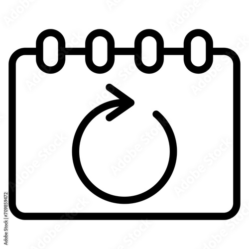 Calendar Sync icon vector image. Can be used for Remote Working.