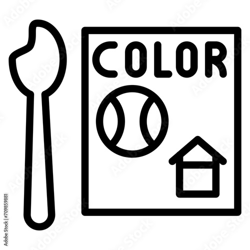 Coloring Activities icon vector image. Can be used for Daycare.