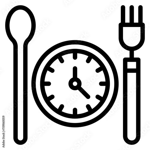 Mealtime icon vector image. Can be used for Daycare.