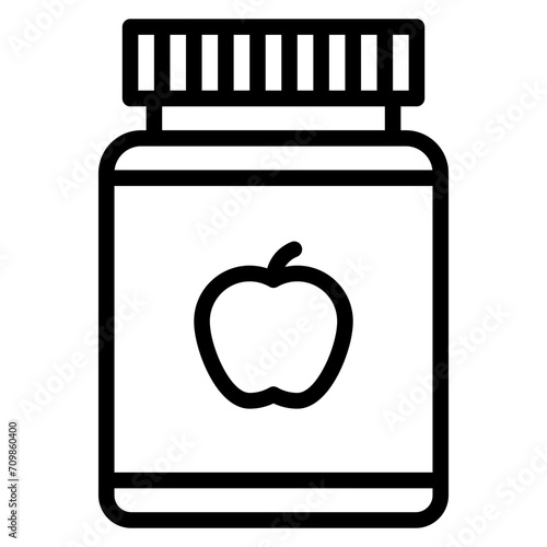 Fruit Jam icon vector image. Can be used for Brunch.