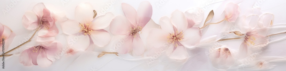 A close up of a bunch of flowers on a wall A close up of a bunch of flowers on a wall