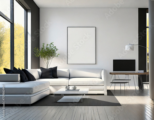 Modern living room - minimal and clean