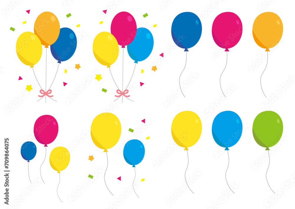 Balloon set background material