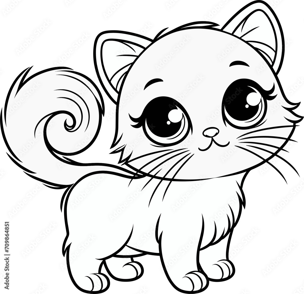 Cute Cat Illustration: High-Quality Design Elements for Your Creative Projects Cute Cat Illustration: High-Quality Design Elements for Your Creative Projects