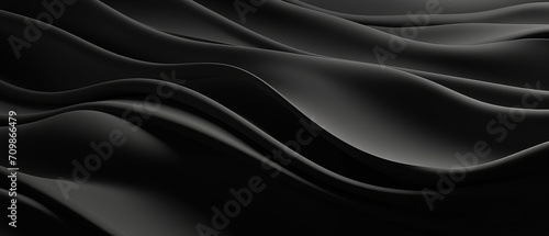 Dynamic waves: abstract anthracite net grid texture on black background - web design concept